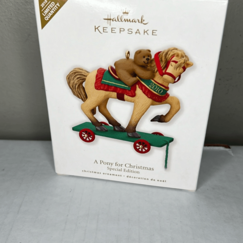 Primary image for Hallmark A Pony for Christmas 2010 Special Edition Ornament Premier Limited