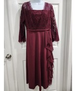 Women&#39;s Floral Lace Cocktail Party Dresses 3/4 Sleeve Formal Wedding Mid... - $413.15 MXN