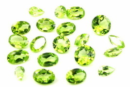 8.1CT 20pc Wholesale Lot Natural Green Peridot Mix Cut Gemstones Parcel - £24.42 GBP