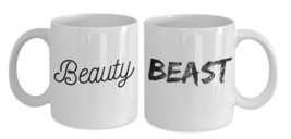 Couples Mugs - Beauty and the Beast Mugs - Relationship Mugs - His and Hers Coff - £23.80 GBP