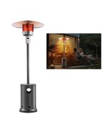 VEVOR Propane Patio Heater 50000BTU Tall Hammered w/Wheels Outdoor Silve... - $322.45 CAD