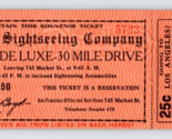 1920s Ticket Pacific Sightseeing Company San Francisco 30 Mile Tour De L... - $30.03