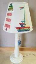 Sailboat Sailing Ships Lighthouses Nautical Ocean Lamp Youth Bedroom Fre... - £31.45 GBP