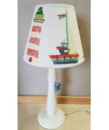 Sailboat Sailing Ships Lighthouses Nautical Ocean Lamp Youth Bedroom Fre... - £31.85 GBP