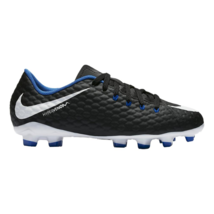 Nike Hypervenom Phelon III FG Black Blue Kids Size 5.5 Soccer Cleats 852595 002 - £32.10 GBP