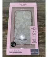 Kate Spade Hardshell Case iPhone 12 Mini 5.4&quot; Hollyhock Flowers &amp; Diamonds - $13.99