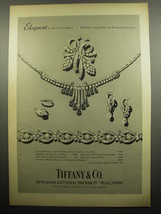 1955 Tiffany &amp; Co. Diamond Jewelry Ad - Eloquent of all that&#39;s finest - £14.78 GBP