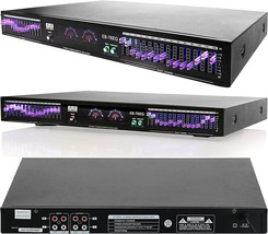 EMB EQ76 19&#39;&#39; Rack Mount Dual 15 Band 4 Input Stereo Graphic Equalizer Pro DJ - £81.04 GBP