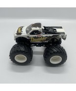 Hot Wheels Monster Jam White &quot;THUNDER 4x4&quot; MUD Monster Truck 1:64 - $9.02 CAD