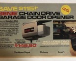 1986 Genie Garage Door Opener Vintage Print Ad Advertisement pa21 - £4.65 GBP