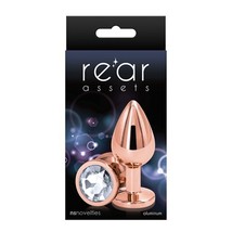 Rear Assets Rose Gold Anal Plug Medium Clear - £22.74 GBP