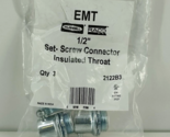 Hubbell Raco 2122B3 EMT Set-Screw Insulated Connector 1/2&quot; Trade Size (3... - $7.43