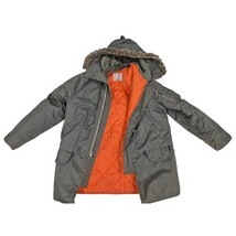 Vtg  Flying Arctic Snorkel Parka Heavy Duty Weatherproof  Nylon Green/Or... - $97.02
