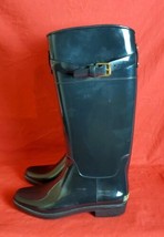 Lauren Ralph Lauren Size 8B Rossalyn II Rain Boot Black Logo Buckle Clean - £50.86 GBP