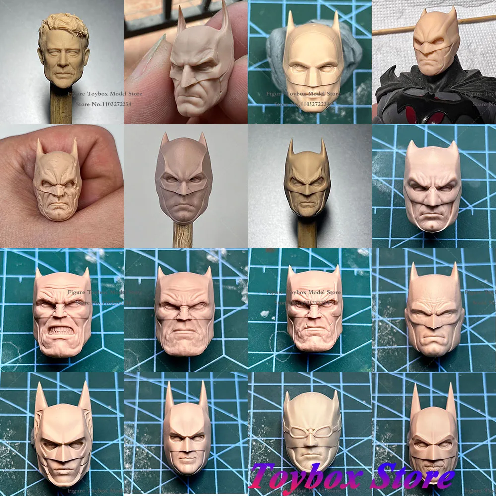 White Model 1/12 Unpainted Dark Knight Batman McFarlane Thomas Wayne Ben Head - $25.29 - $27.23
