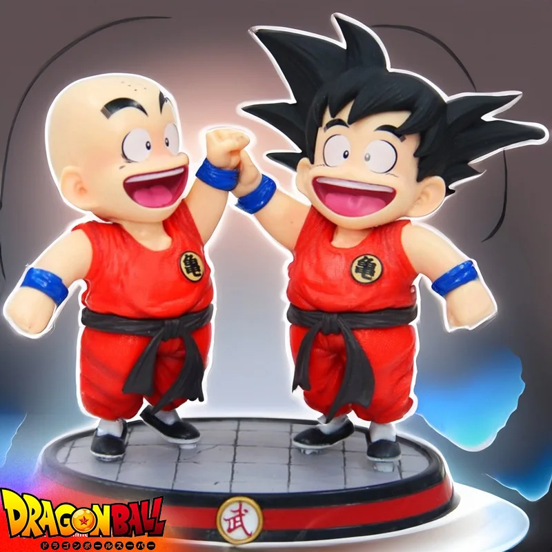 Dragon Ball Z Child Son Goku Krillin Anime Figure Kawaii 14cm Dragonball Goku - £24.49 GBP+