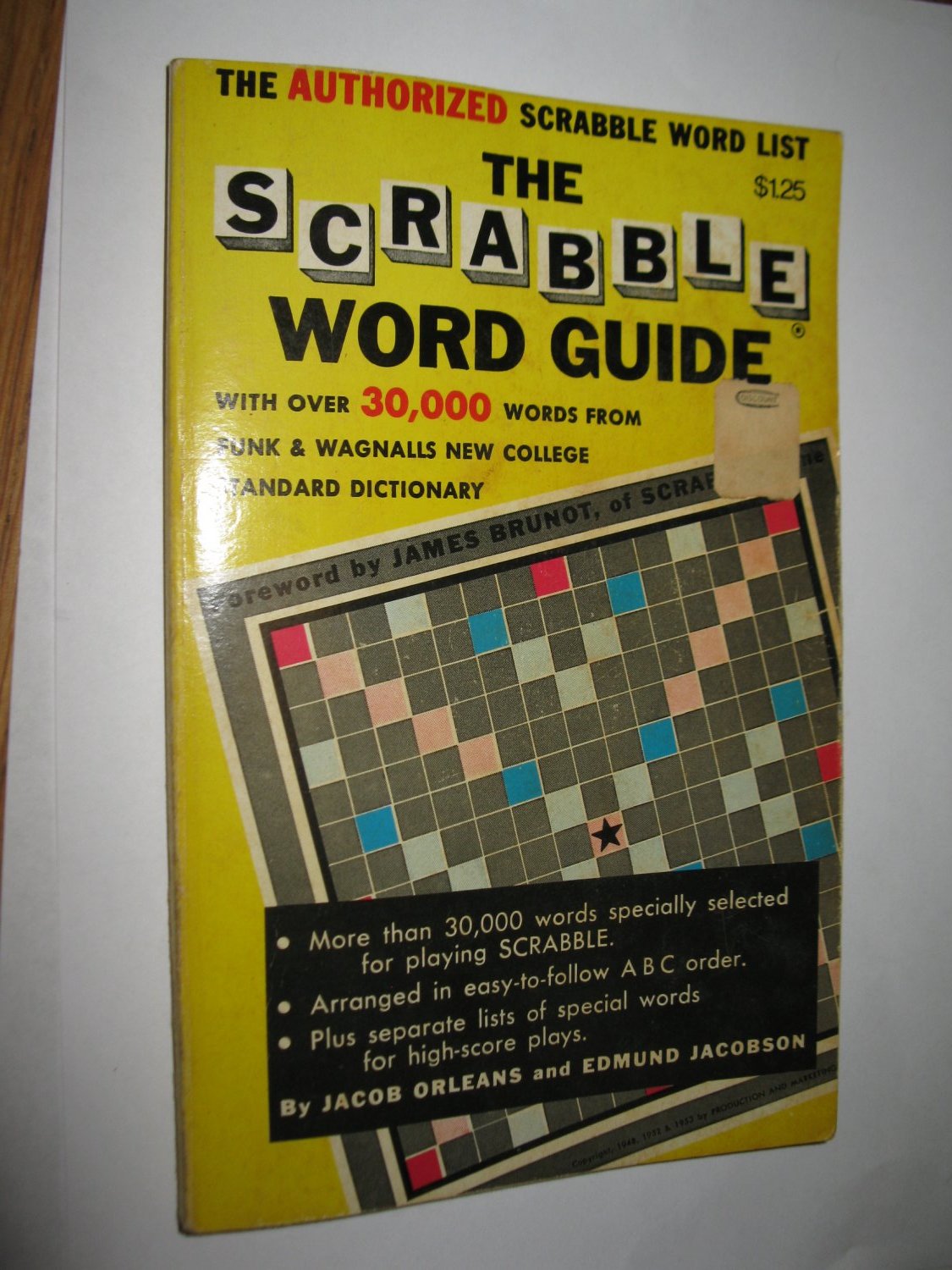Scrabble Board Game Piece: 1974 Scrabble Word Book - £3.91 GBP