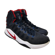 Nike 2016 Hyperdunk Men&#39;s Size 9 Blue Red White Basketball Shoes 844359-... - $53.84