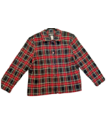 sag harbor tartan plaid acrylic women&#39;s blazer size 18 - made in El Salv... - $53.56 CAD