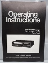 Panasonic Omnivision VCR VHS Instalación Instrucciones Manual - $29.01