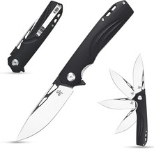 Sitivien ST141 Folding Knife,D2 Steel Blade G10 Handle Pocket Knife EDC Knife - £56.16 GBP