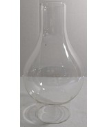Vtg 9&quot; Clear Glass Hurricane Chimney Shade Oil/Kerosene Candle Lantern L... - $26.37 CAD