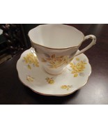 Royal Standard Cup And Saucer Yellow Flowers Margaret Rose Pattern [81d] - $44.55
