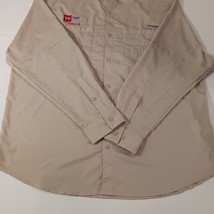 Columbia Omni-Shade FM7253 Men's 2XL Brown Vented Button Front Long Sleeve Shirt image 13