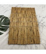 Bamboo Placemats Set of 5 Hand Tied Chunky Tiki Tropical Decor Dining Na... - €40,12 EUR