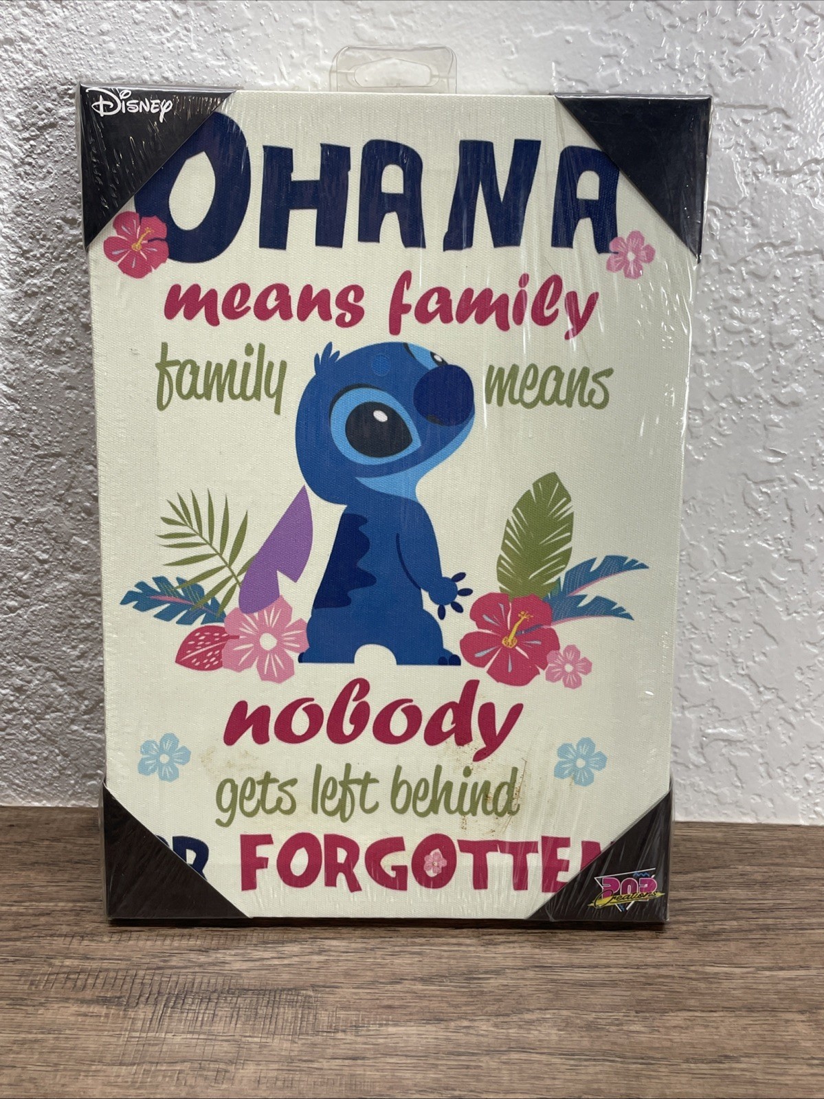 Disney Pop Creations Lilo &amp; Stitch Ohana Means Family Wall Decor KG JD - $9.90