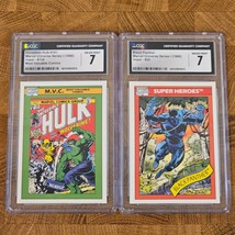 1990 Impel Marvel Universe Series 1 -  #134 Hulk &amp; #20 Black Panther CGC 7 - £21.80 GBP