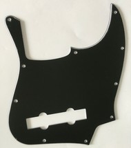 Electric Guitar Pickguard For Fender USA/Mexican 5 String Jazz Bass,3 Ply Black - £12.24 GBP