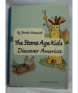 VINTAGE 1962 THE STONE AGE KIDS DISCOVER AMERICA Hardcover CHILDREN&#39;S BOOK - $14.85