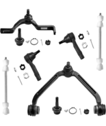 8Pcs Suspension Kit Front Upper Control Arm and Ball Joints Tie Rods S - £136.14 GBP