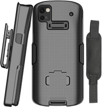 Black Case Hand Strap Belt Clip Combo For Zebra Tc53 Tc58 Mobile Computer - $44.93