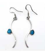 Sterling Silver Southwestern Turquoise Drop Earrings - $29.70