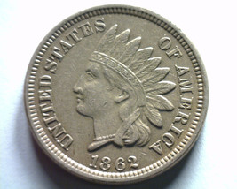 1862 Indian Cent Penny About Uncirculated Au Nice Original Coin Bobs Coins - £76.74 GBP