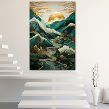 Sunrise Canvas Painting Wall Art Posters Landscape Canvas Print Picture - £10.96 GBP+