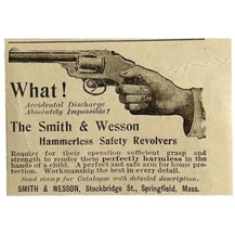 Smith And Wesson Guns 1894 Advertisement Victorian Revolvers Firearms AD... - £9.82 GBP