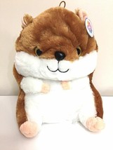 Giant Large Hamster Plush 13&#39;&#39; Super Soft Stuffed Animal Brown Toy .NEW with Tag - £20.35 GBP