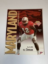 Maryland Terps Vs Clemson Football Gameday Program Nov 10 2001 Randall Jones - £14.93 GBP