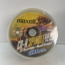 MAXELL CD-R 650MB 74 Min  CD Recordable 50 Pack Spindle New Sealed - £29.44 GBP