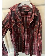 Tony Hawk Red Button Down Long Sleeve Shirt Boys Medium 10/12 *PRE OWNED... - $13.66 CAD