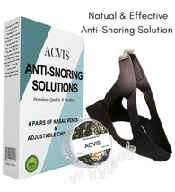 In Chin Strips Anti-Snoring Solution Premium Pack Stop Set Nose Vents De... - $7.69