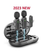 Wireless Microphone Noise Reduction Interview Video Podcast w/ Charging Box - $1,061.07 MXN+