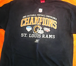 2001 St. Louis Rams short sleeved T-shirt. NFC Champions. 2XL. - £16.05 GBP