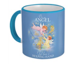 Victorian Angel : Gift Mug Vintage Retro Stars Be an Angel God Loves a Helping H - £12.41 GBP