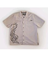 Harley Davidson Button Shirt Short Sleeve Side Screaming Eagle Mens Size... - €21,45 EUR