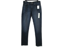 Levi&#39;s Denizen 216 Slim Fit Men&#39;s Dark Blue Denim Jeans, w Amped Up Flex... - $31.68
