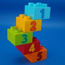 Lego Duplo Mickey Minnie Birthday Train Replacement Numbers 1-5 Pattern Bricks - £2.01 GBP